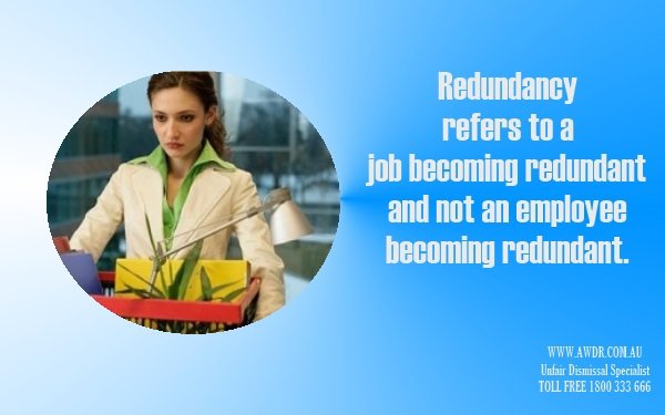 redundancy refers to job becoming redundant
