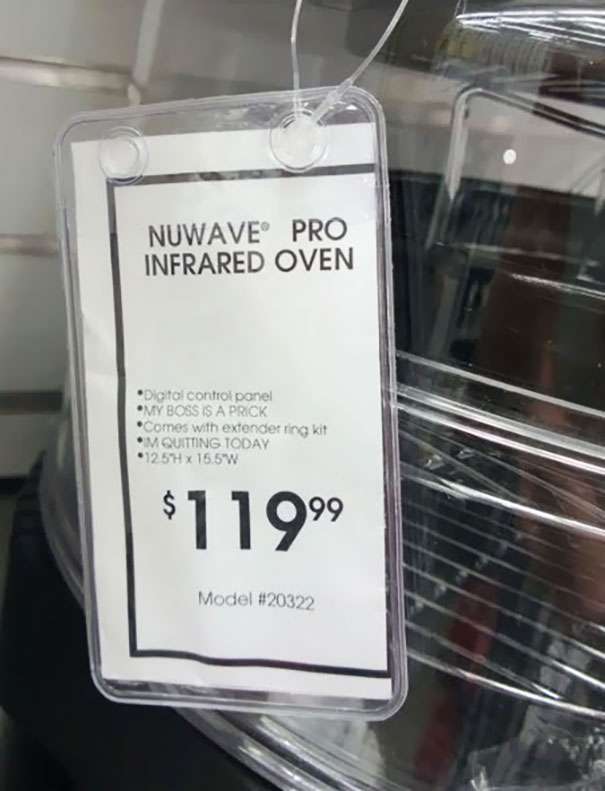 Announcing Your Exit on a Price Tag