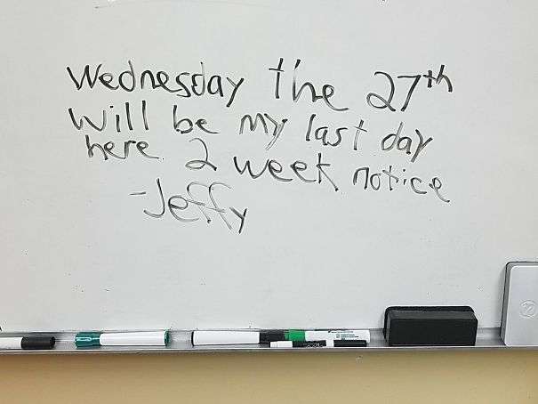 The Whiteboard Notice