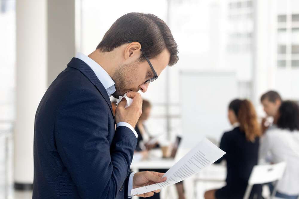 Faced termination of employment for policy breaches
